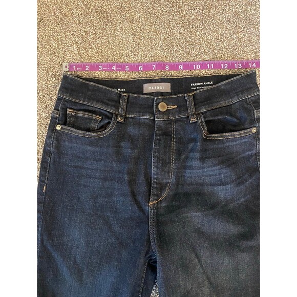 DL1961 Farrow Ankle Jeans Size 29 High Rise Skinny Willoughby Dark Wash - Picture 3 of 7